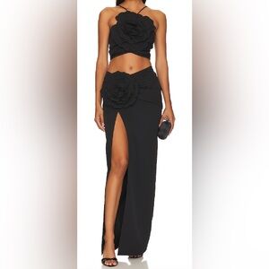 Lovers + Friends Black Artemis Gown